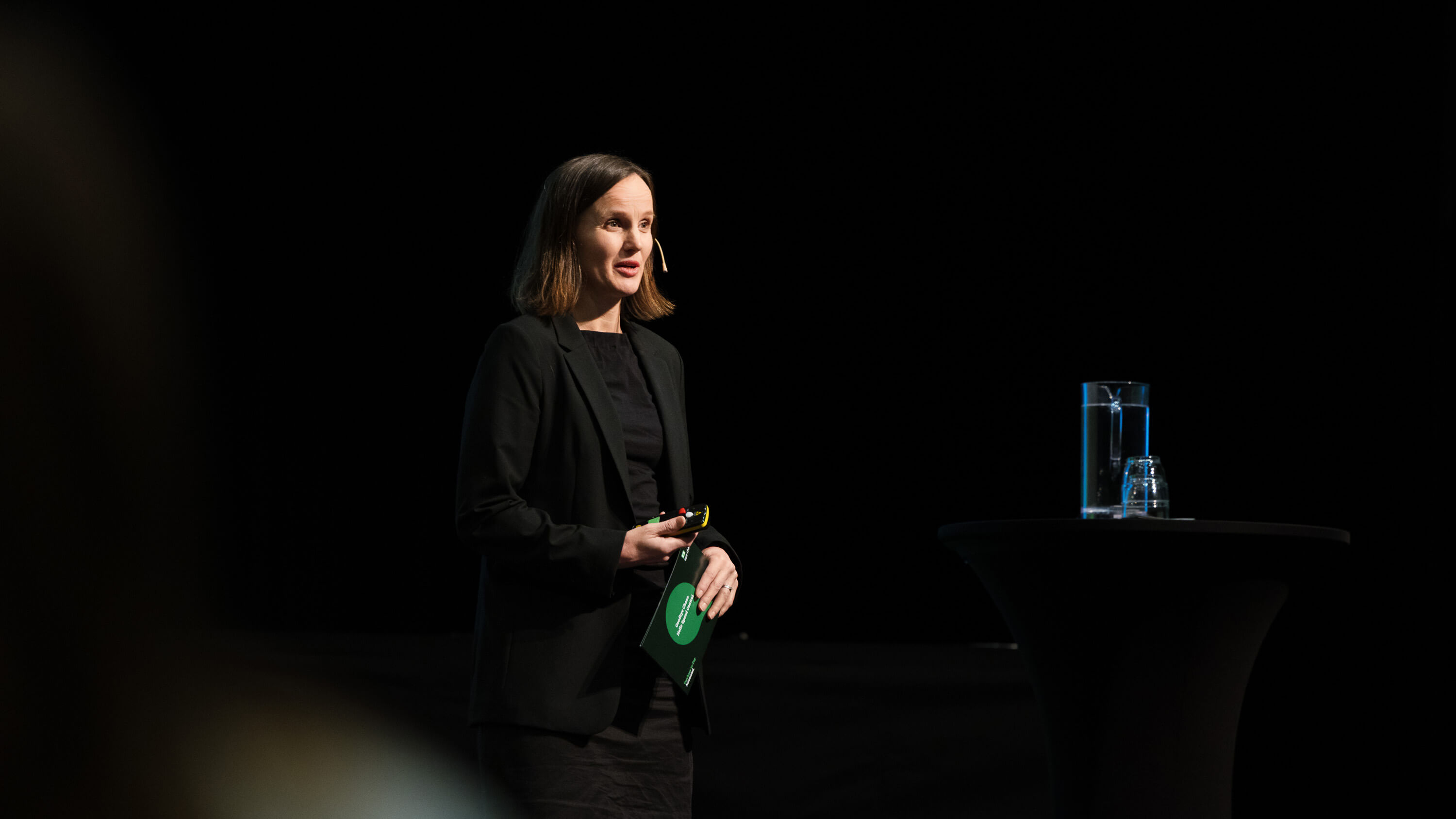 Eva Michaelsen, Head of Product, Eye-share on stage